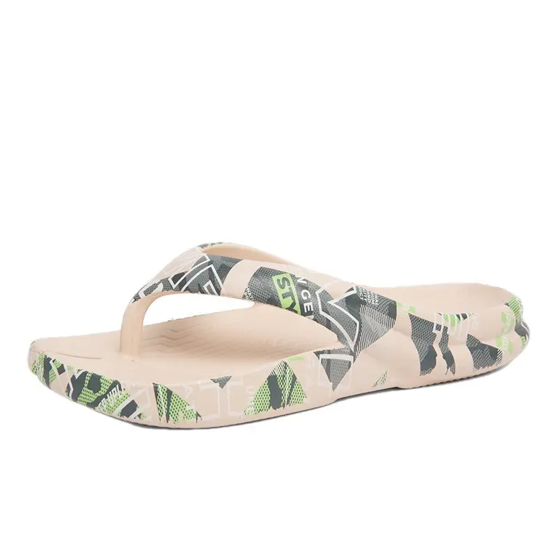 Men's Printed Tropical Sandals Summer Flip Flops - Image 8