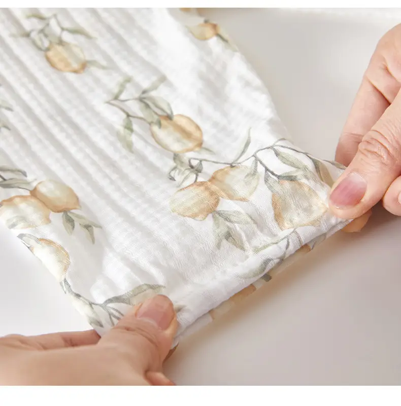 Baby Mosquito Proof Ankle-Tied Pants White Printed — feature 19