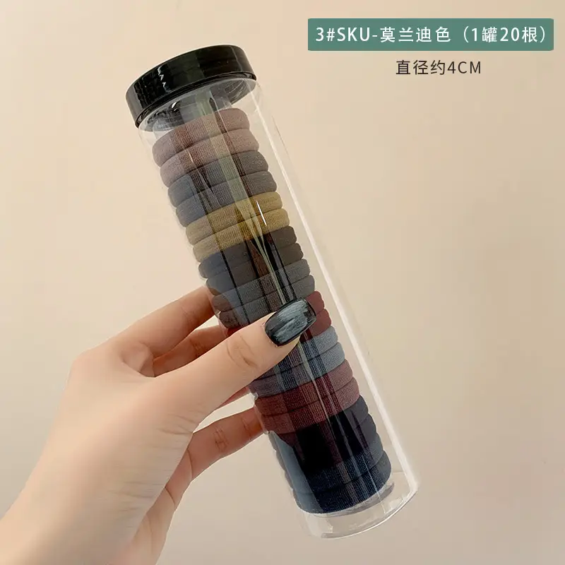 High Elastic Rubber Hair Ponytail with Multiple Colors - Image 3