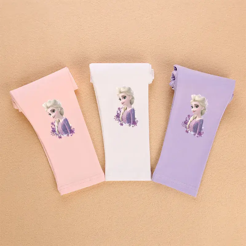Girls Stretch Princess Leggings Pink White Lavender 2023 - Image 14