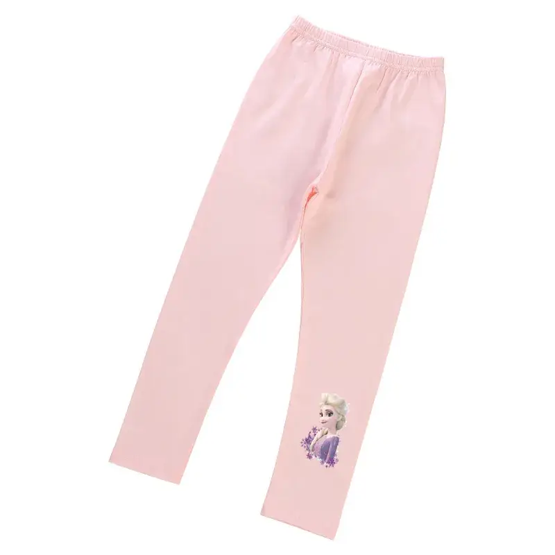 Girls Stretch Princess Leggings Pink White Lavender 2023 - Image 15