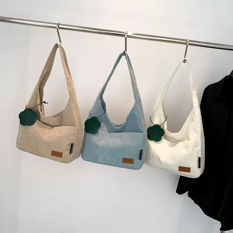 2025 New Corduroy Shoulder Bag for Women Students - Image 6