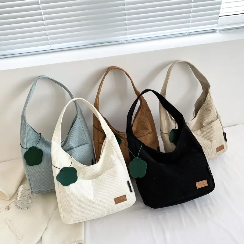 2025 New Corduroy Shoulder Bag for Women Students - Image 8