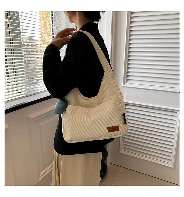 2025 New Corduroy Shoulder Bag for Women Students — feature 13