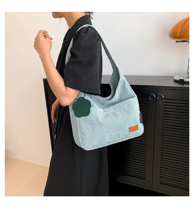 2025 New Corduroy Shoulder Bag for Women Students — feature 15