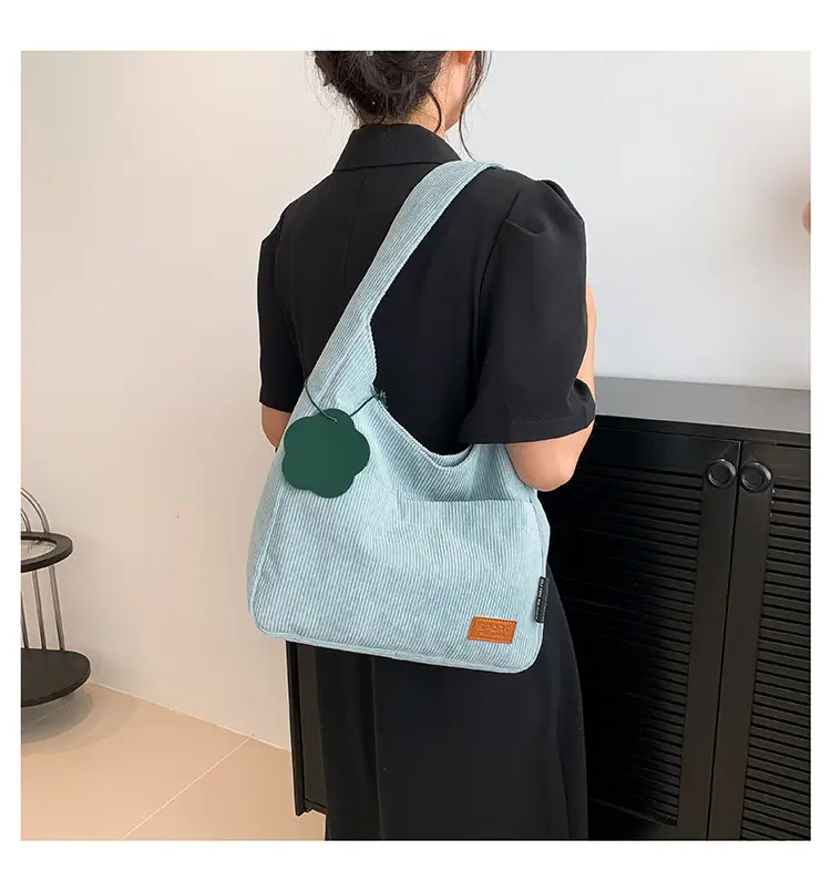 2025 New Corduroy Shoulder Bag for Women Students — feature 16