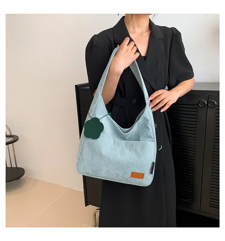 2025 New Corduroy Shoulder Bag for Women Students — feature 17