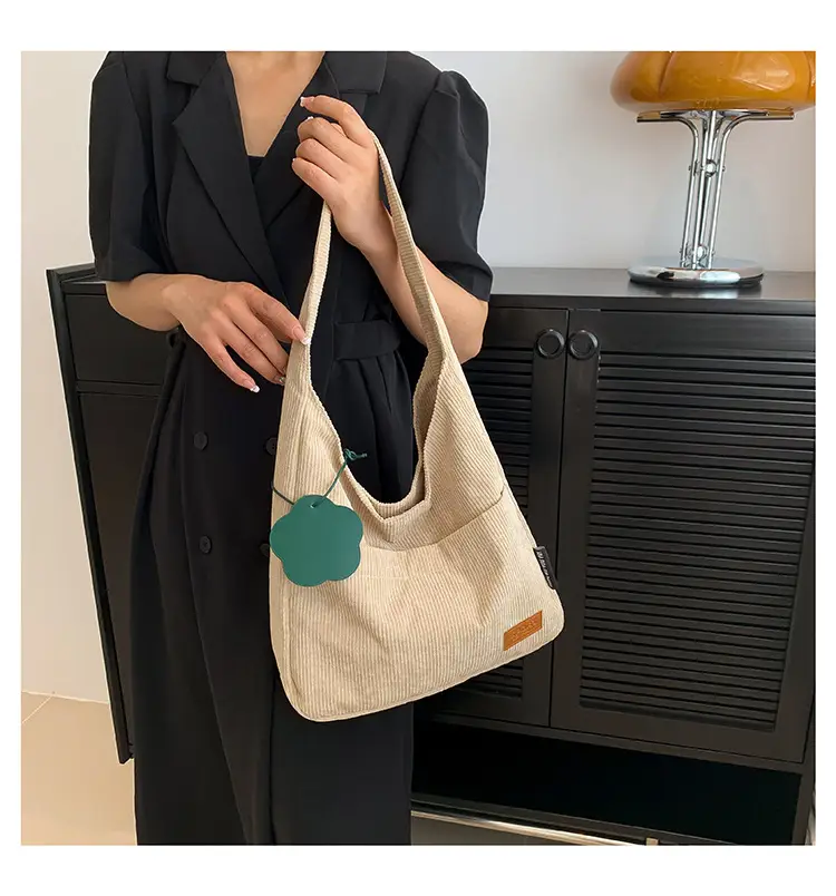 2025 New Corduroy Shoulder Bag for Women Students — feature 18