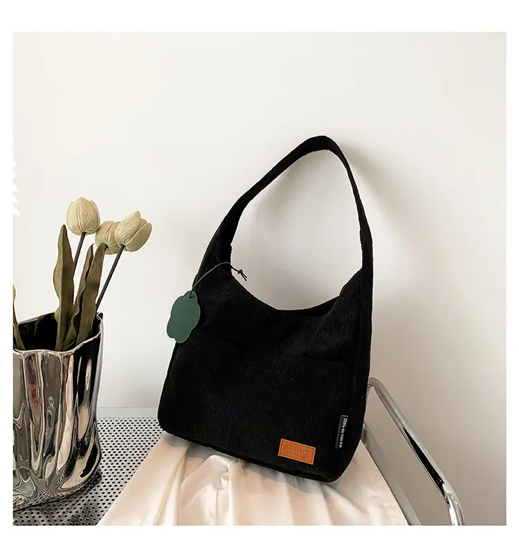 2025 New Corduroy Shoulder Bag for Women Students — feature 25