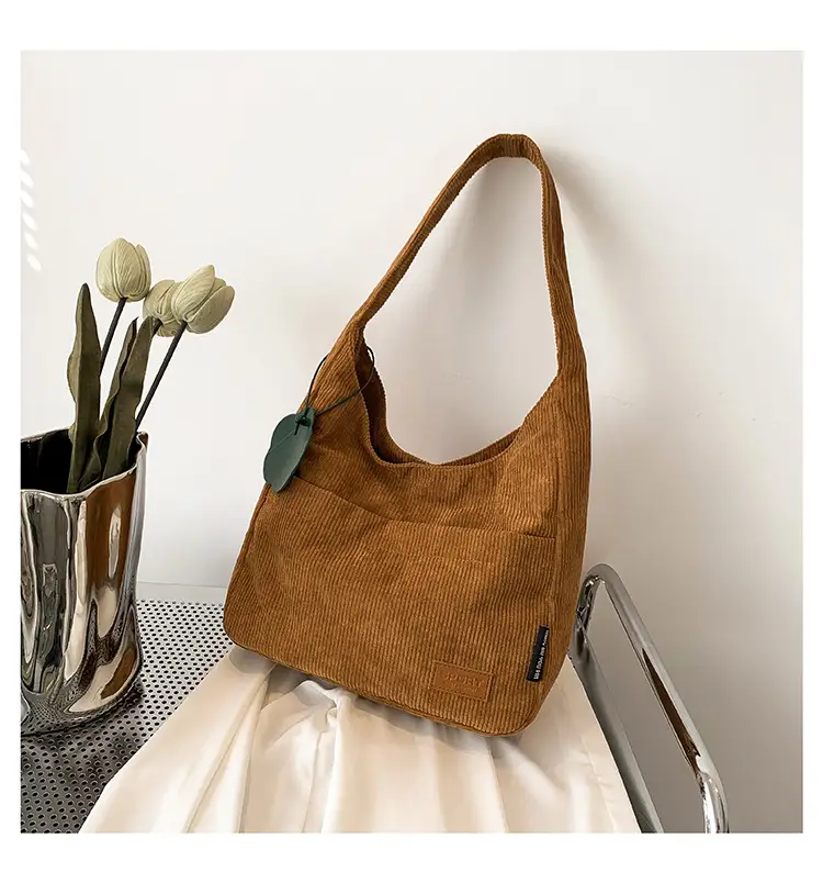 2025 New Corduroy Shoulder Bag for Women Students — feature 26