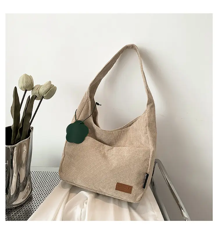 2025 New Corduroy Shoulder Bag for Women Students — feature 27