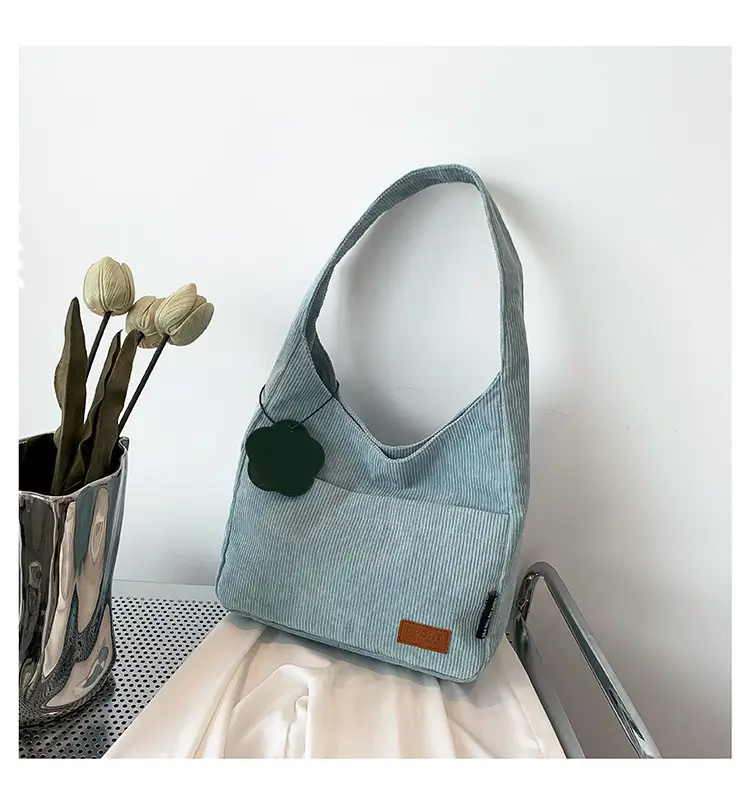 2025 New Corduroy Shoulder Bag for Women Students — feature 28