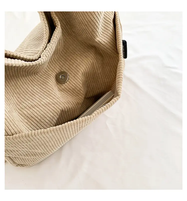2025 New Corduroy Shoulder Bag for Women Students — feature 31