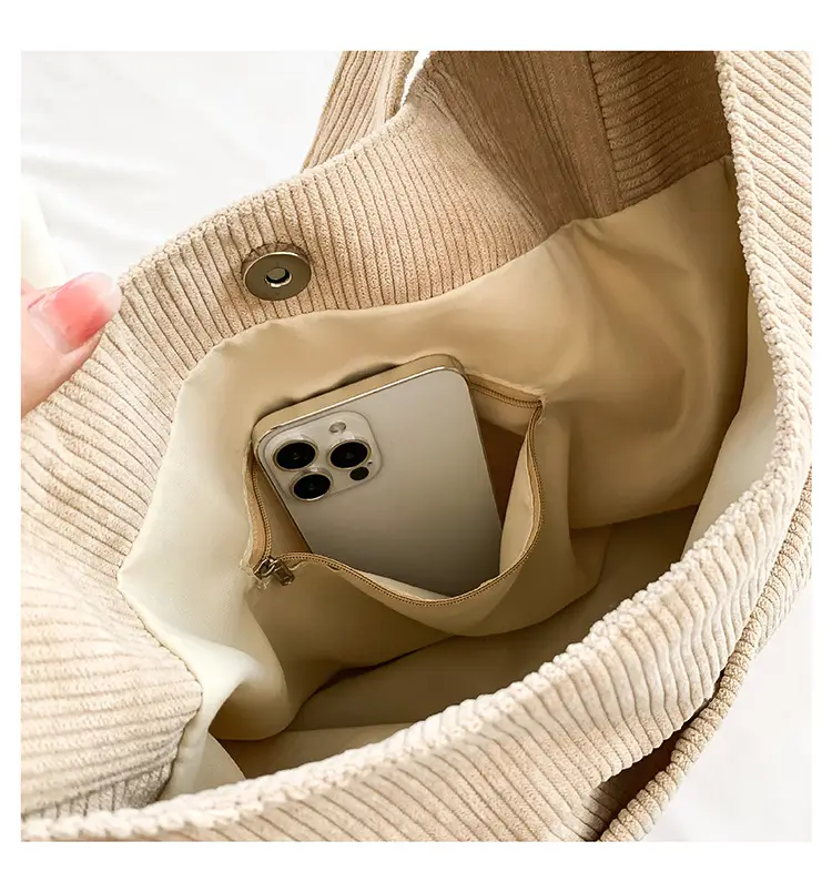 2025 New Corduroy Shoulder Bag for Women Students — feature 34