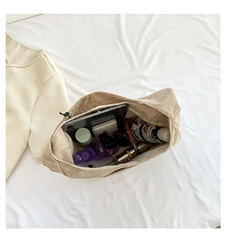 2025 New Corduroy Shoulder Bag for Women Students — feature 36