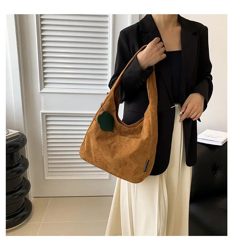 2025 New Corduroy Shoulder Bag for Women Students — feature 9