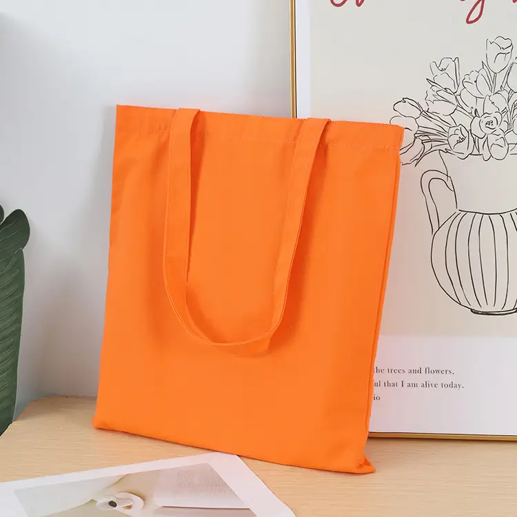 Pink Cotton Canvas Handbag for Women - Image 3