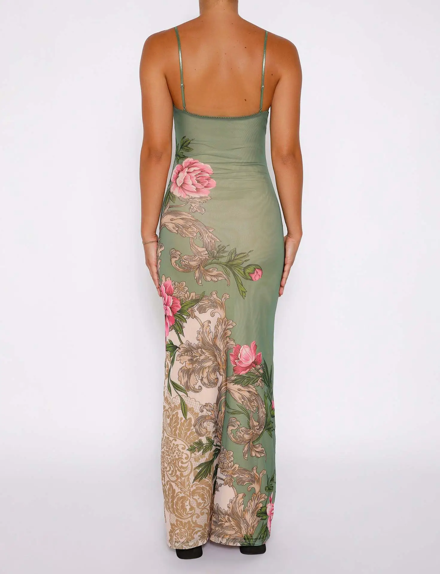 New Women's Long Dress Holiday Elegant Slim-fit Printed Design — feature 5