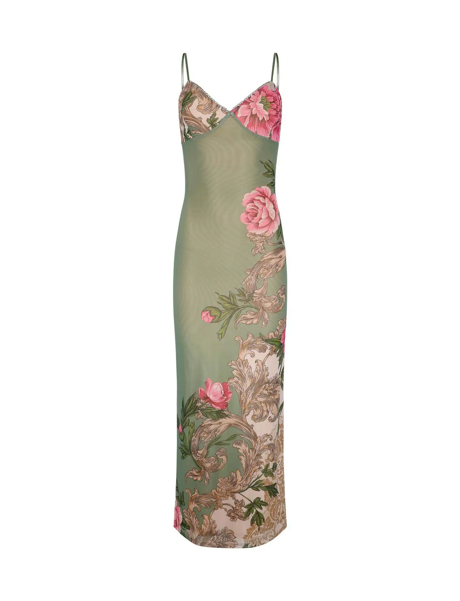 New Women's Long Dress Holiday Elegant Slim-fit Printed Design — feature 7