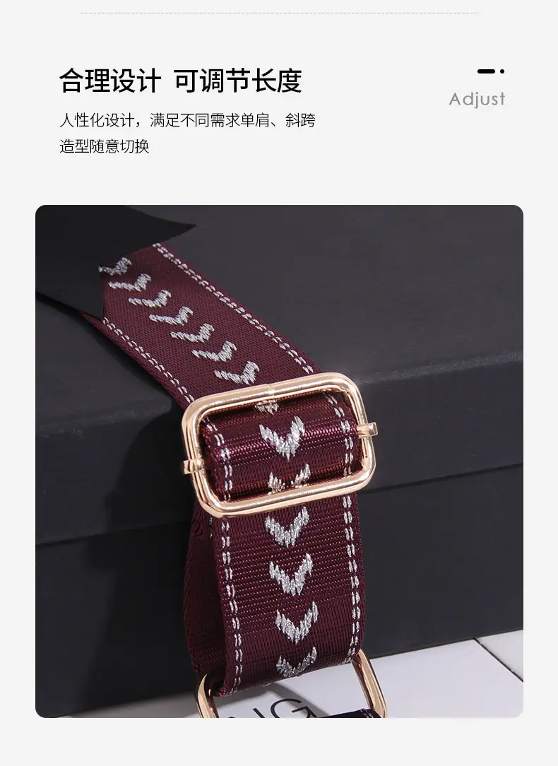 Multi-color Crossbody Strap for Women's Bag Replacement — feature 34