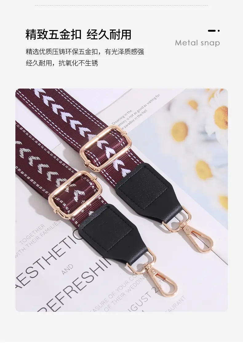 Multi-color Crossbody Strap for Women's Bag Replacement — feature 35