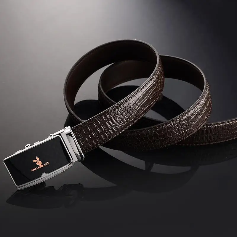 Men's Croc Leather Belt with X-Logo - Image 7