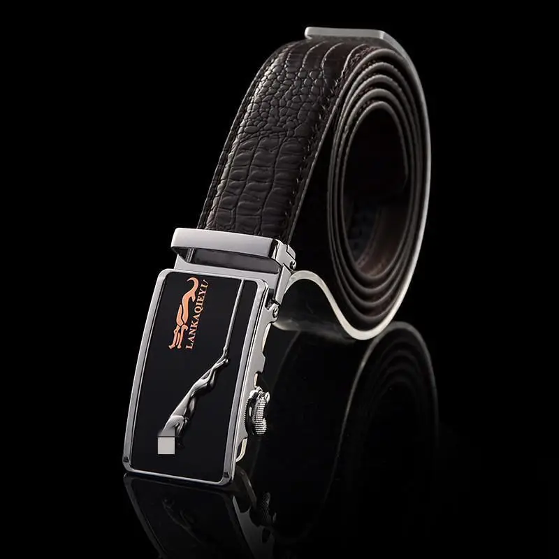 Men's Croc Leather Belt with X-Logo - Image 8
