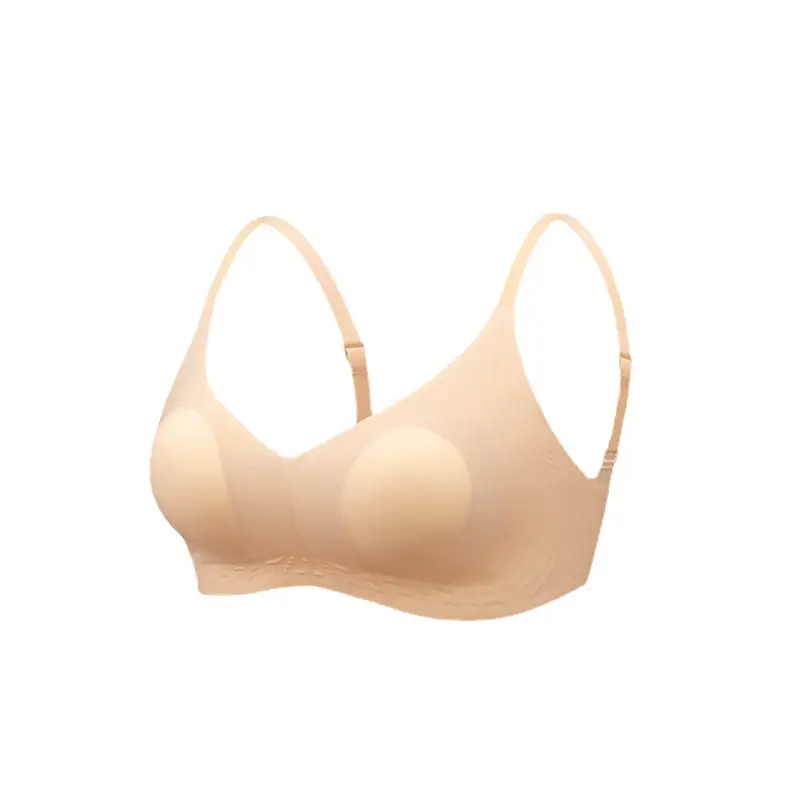 Rabbit Ear Cup Jelly Strip Underwear Women's Quick-drying Thin Large Chest Small Rings-free Gathering Seamless Fixed Cup Bra - Image 9