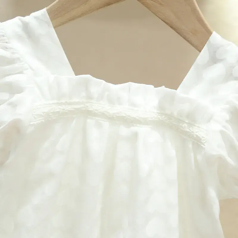 Baby Princess Hakka Climbing Suit White Fat Suit Summer - Image 4