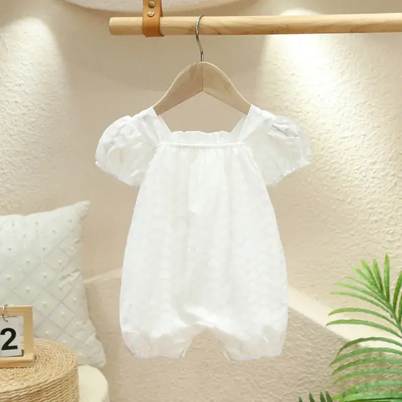 Baby Princess Hakka Climbing Suit White Fat Suit Summer — feature 1