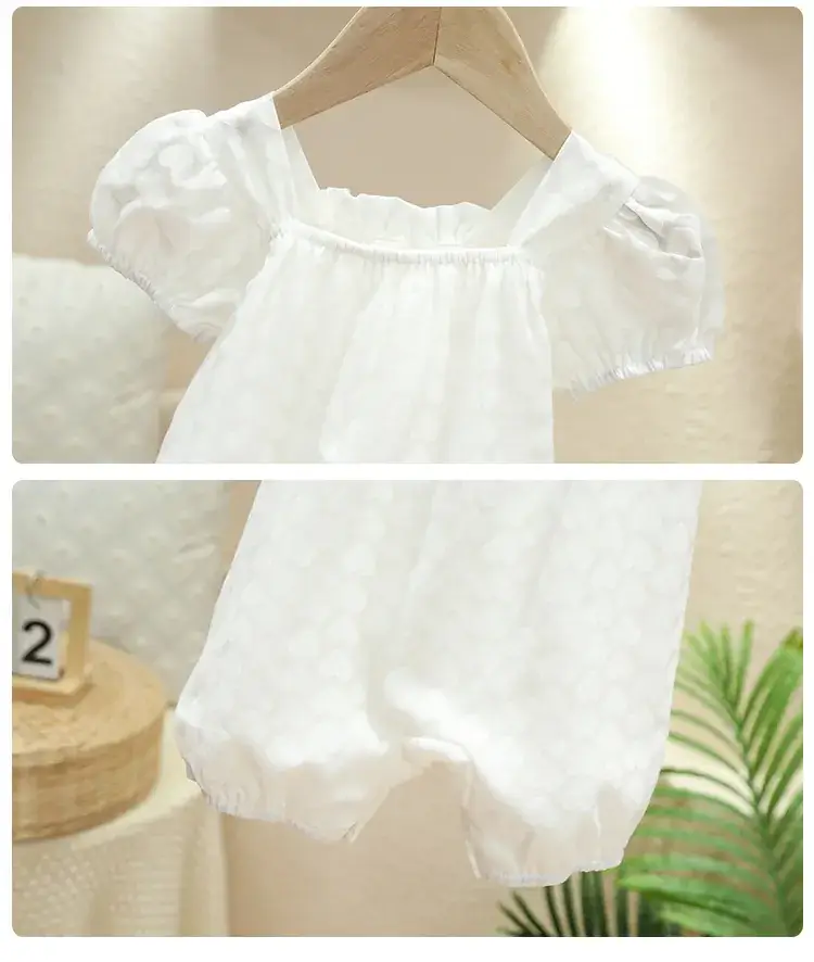 Baby Princess Hakka Climbing Suit White Fat Suit Summer — feature 12