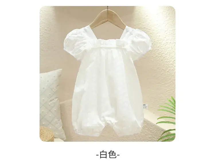 Baby Princess Hakka Climbing Suit White Fat Suit Summer — feature 7