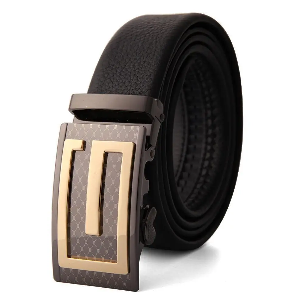 Men's Black Leather Belt with Silver Fire Design Buckle - Image 43