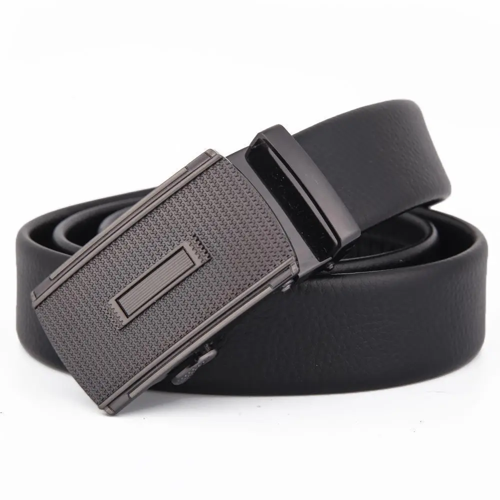 Men's Black Leather Belt with Silver Fire Design Buckle - Image 10