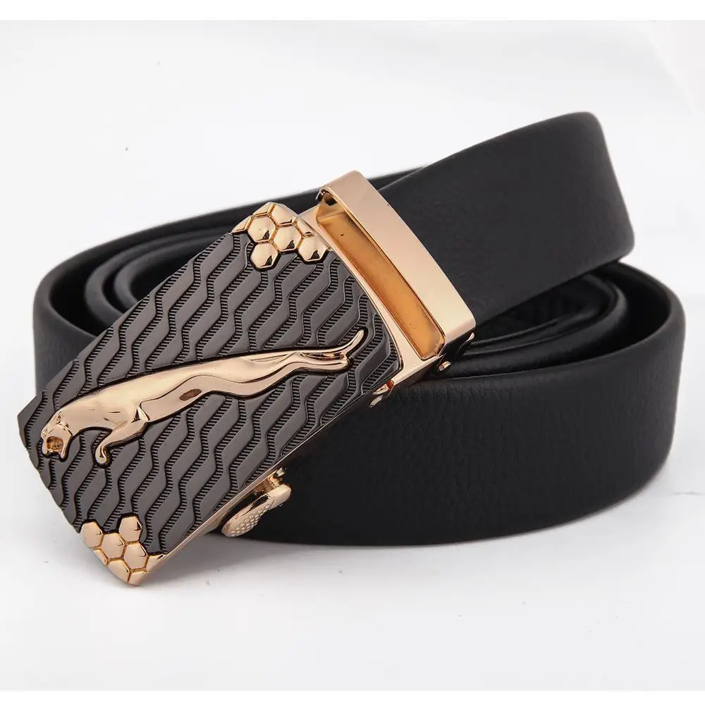Men's Black Leather Belt with Silver Fire Design Buckle - Image 18