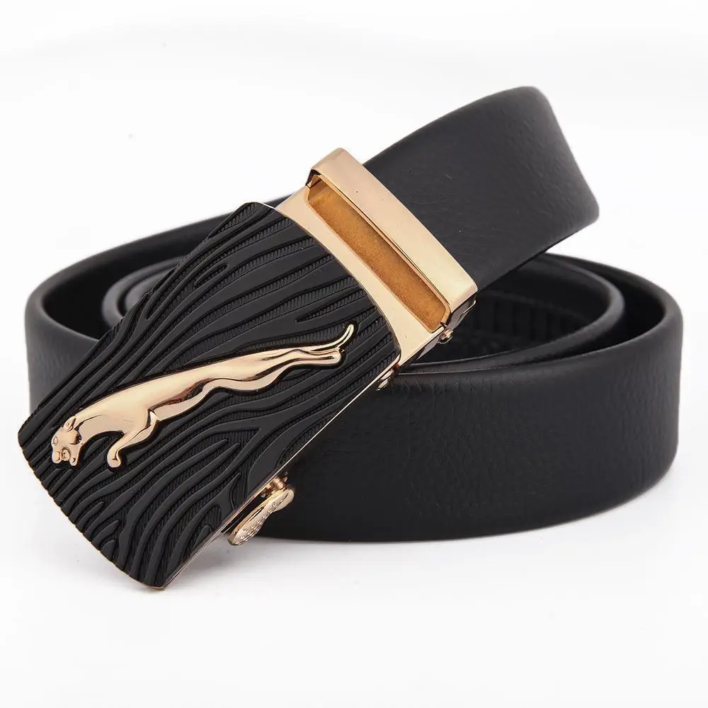 Men's Black Leather Belt with Silver Fire Design Buckle - Image 26