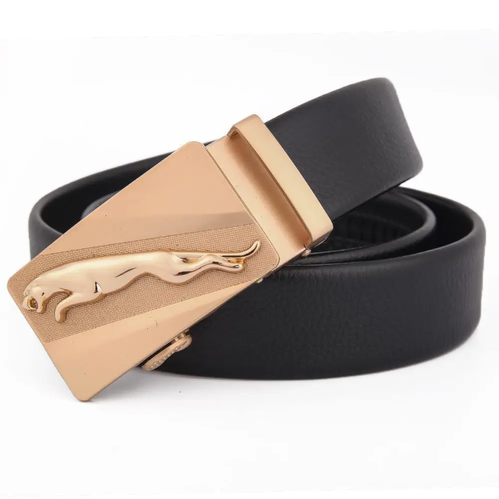 Men's Black Leather Belt with Silver Fire Design Buckle - Image 32