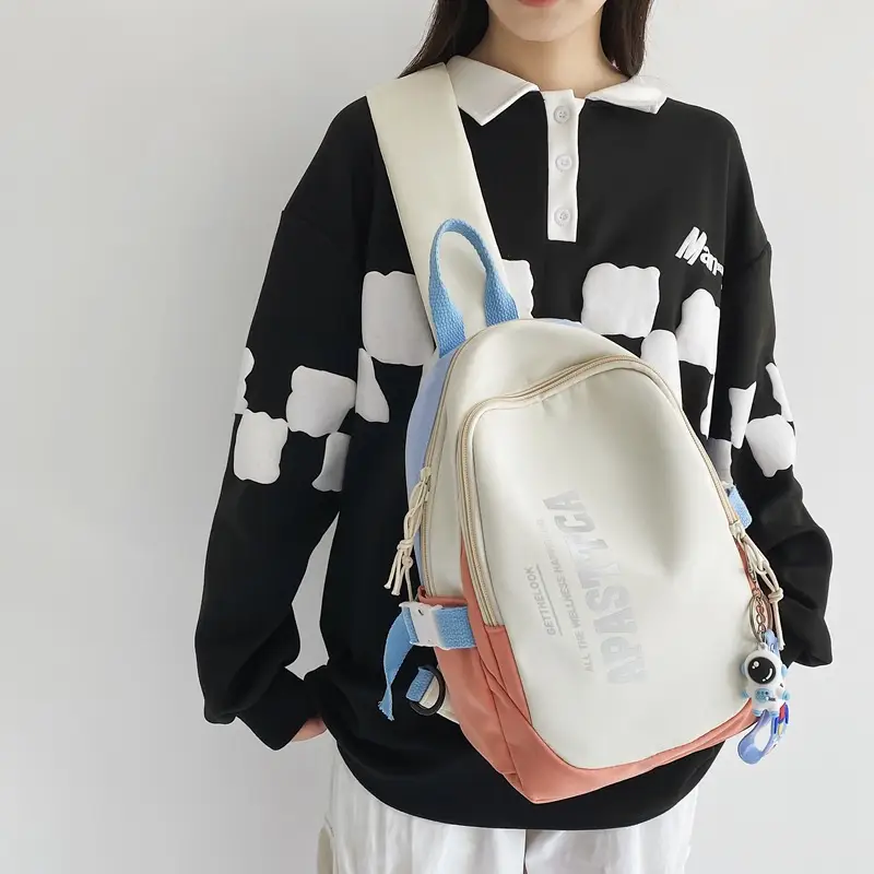 Japanese Color Crossbody Bag for Women Students Casual Sports Bag
