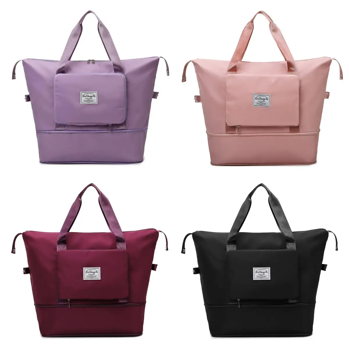 Purple Oxford Duffel Bag for Business Travel