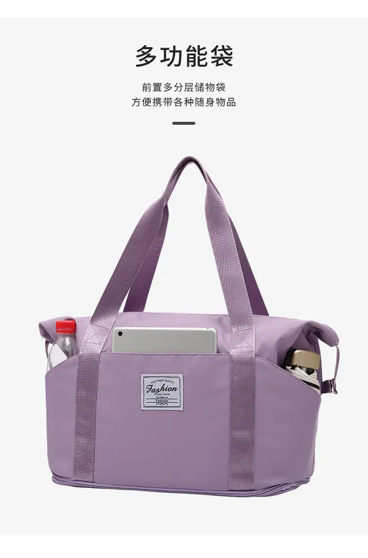 Purple Oxford Duffel Bag for Business Travel — feature 13