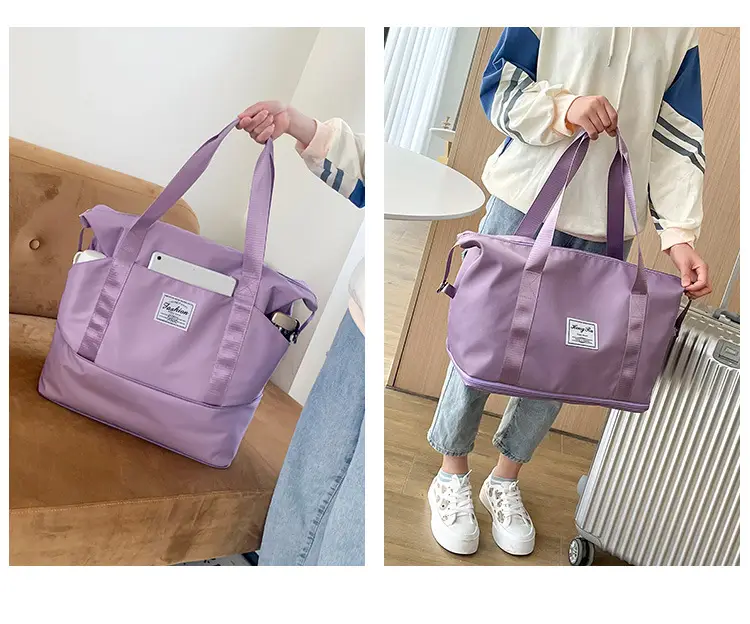 Purple Oxford Duffel Bag for Business Travel — feature 20