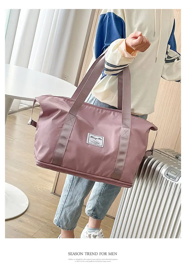 Purple Oxford Duffel Bag for Business Travel — feature 23