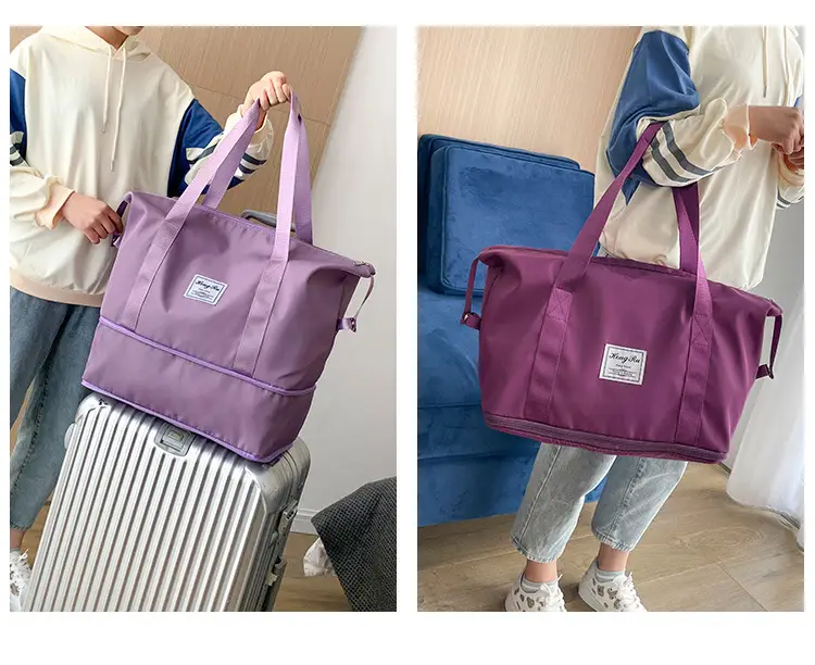 Purple Oxford Duffel Bag for Business Travel — feature 24