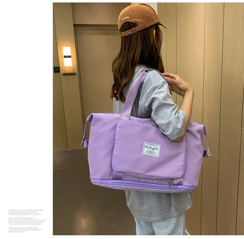 Purple Oxford Duffel Bag for Business Travel — feature 8