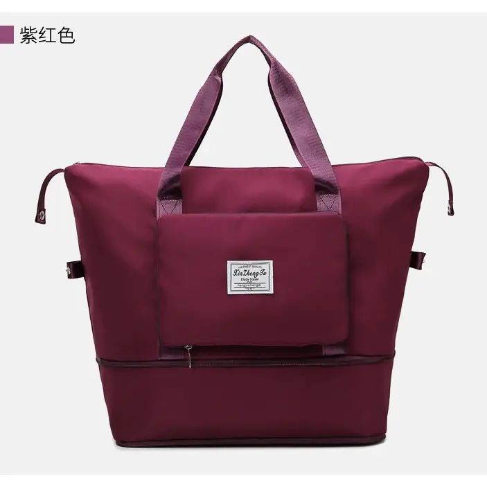 Purple Oxford Duffel Bag for Business Travel