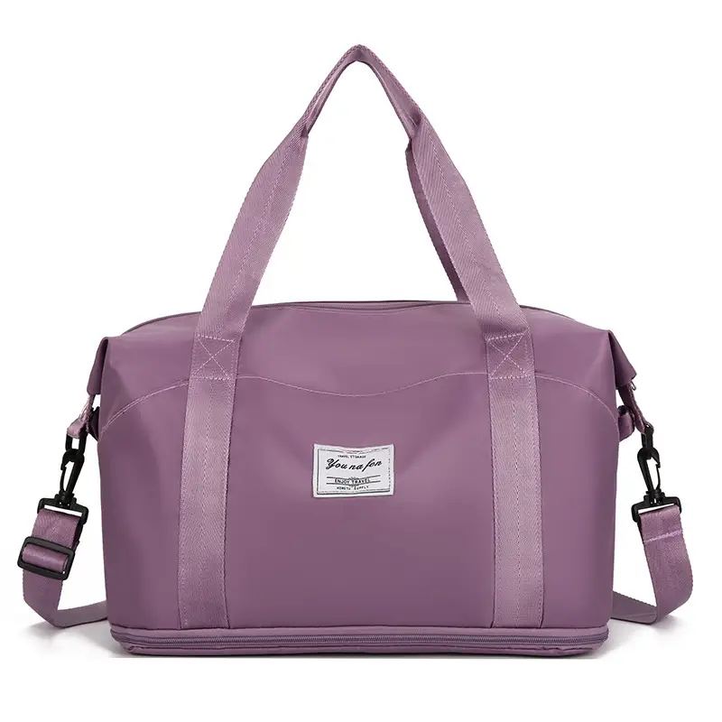 Purple Oxford Duffel Bag for Business Travel