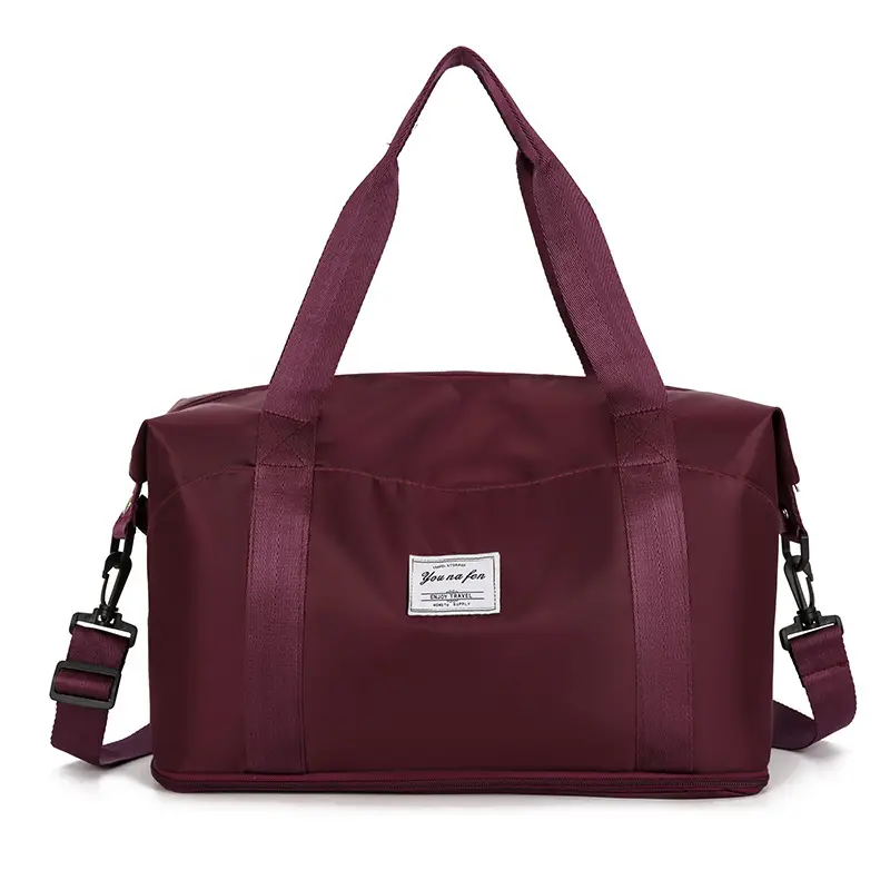 Purple Oxford Duffel Bag for Business Travel