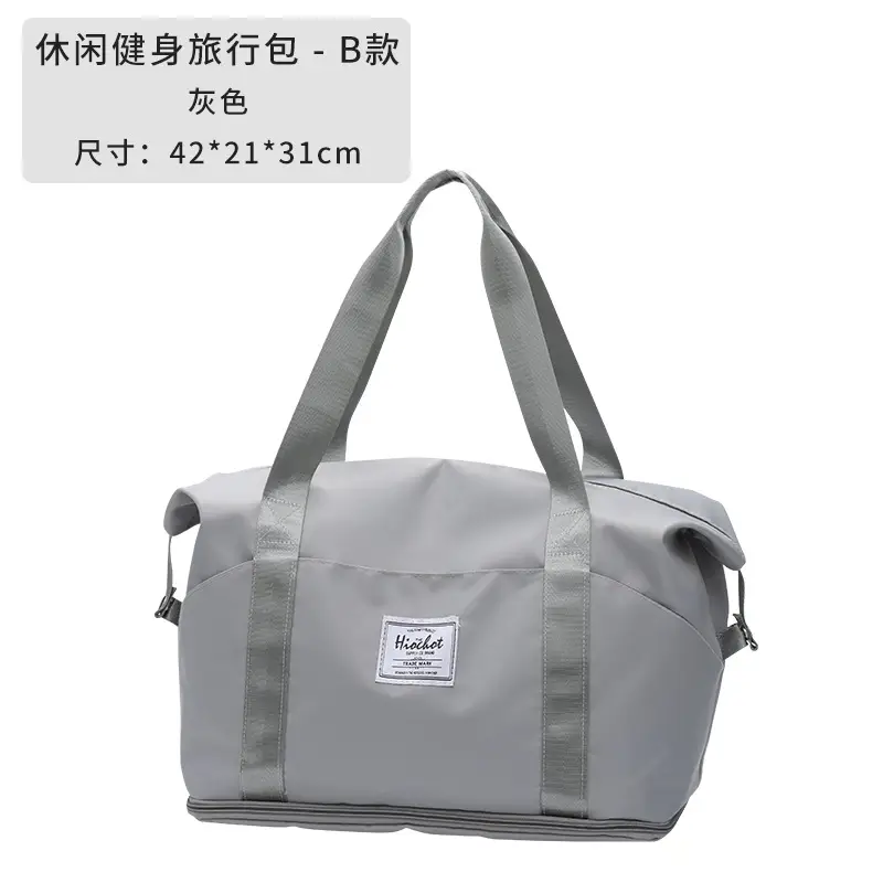 Purple Oxford Duffel Bag for Business Travel