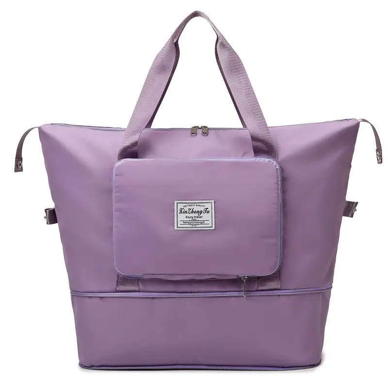 Purple Oxford Duffel Bag for Business Travel