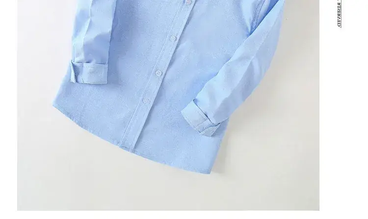 Children's Blue Long Sleeve Shirt Small Medium — feature 7